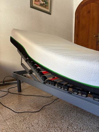 Cama articulada eléctrica con carro elevador