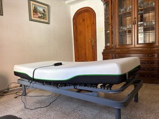 Cama articulada eléctrica con carro elevador