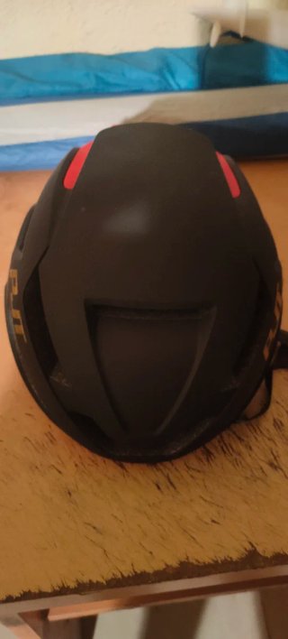 Casco Ciclismo Carretera Negro/Rojo