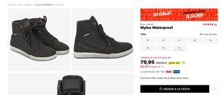 Botas Moto Armure Myles Waterproof Negras