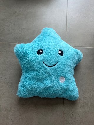 Almohada Estrella Azul Suave