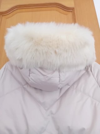 Anorak largo mujer blanco
