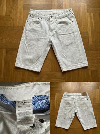 Bermudas Pepe Jeans London Blancas Talla M