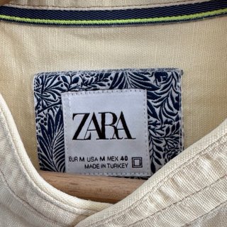 Camicia Zara Lino Uomo