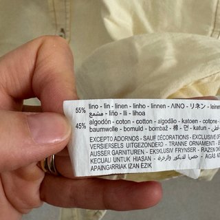 Camicia Zara Lino Uomo