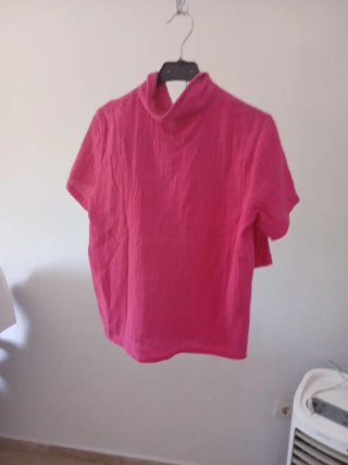 Conjunto rosa niña camisa y pantalón corto 13 años