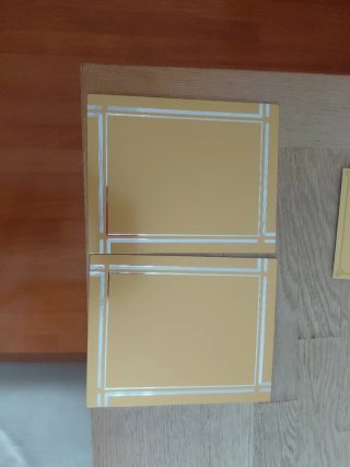 12 Chapas para Placa de Homenaje Doradas