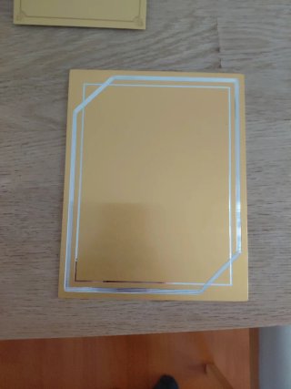 12 Chapas para Placa de Homenaje Doradas
