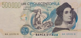 Rara banconota 500.000 lire tripla A prima serie c