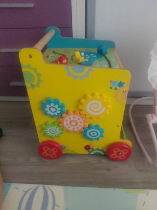 Juguete de madera para bebé con formas y números
