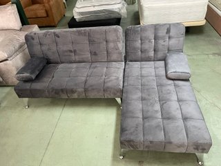 Sofá Cama Chaise Longue Gris