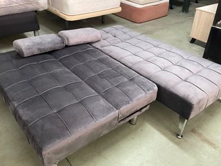 Sofá Cama Chaise Longue Gris