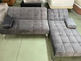 Sofá Cama Chaise Longue Gris