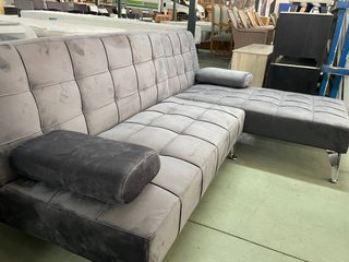 Sofá Cama Chaise Longue Gris