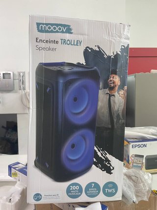 Altavoz Moeev Trolley 200W Negro