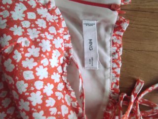Mono largo floral naranja Mango