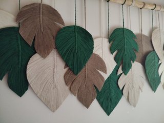 30 Hojas grandes Macramé para María