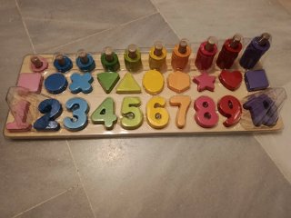 Clasificador de formas madera 75 piezas 3+