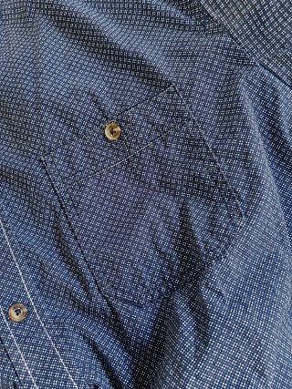 Camisa Canda Azul Marino Manga Corta - Talla XL