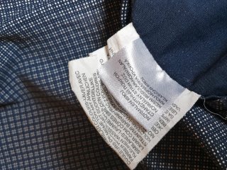 Camisa Canda Azul Marino Manga Corta - Talla XL
