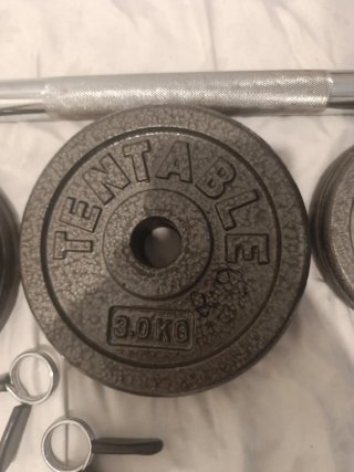 Set de pesas y mancuernas