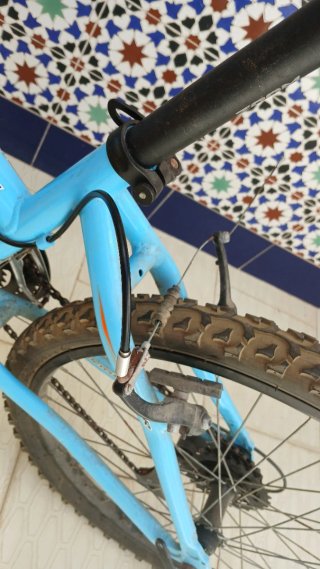 Bicicleta infantil azul rueda 24.