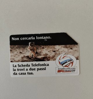 Scheda Telefonica Telecom Italia astronauta luna