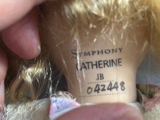 Muñeca Porcelana Symphony Catherine Vintage 90s