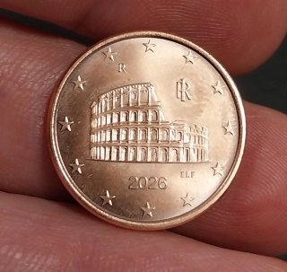 5 centesimi Italia 2026 Colosseo