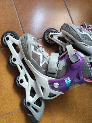 Patines en línea Oxelo niña morados