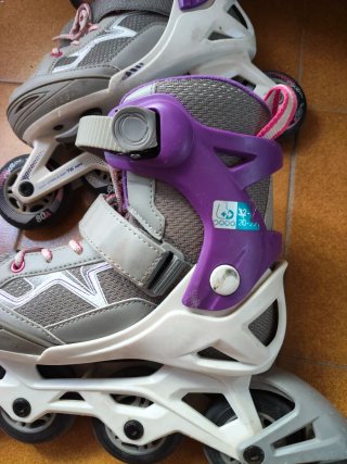 Patines en línea Oxelo niña morados