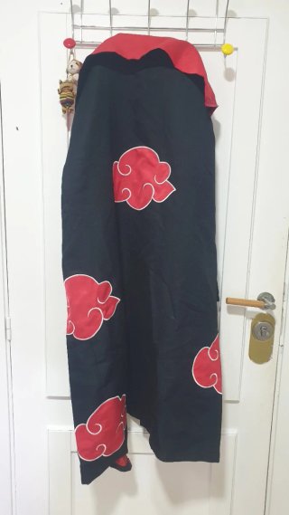 Capa Akatsuki Negra y Roja + bandanas
