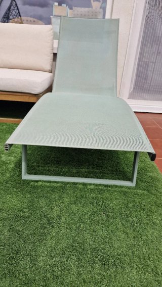 Tumbona reclinable aluminio Dulem