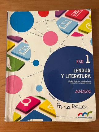 Libros de lengua y literatura de primero de la ESO