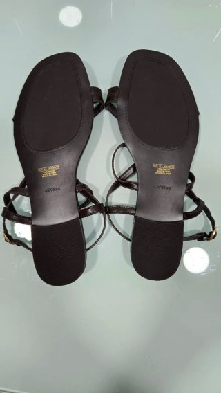 Sandalias marrones tiras finas talla 41