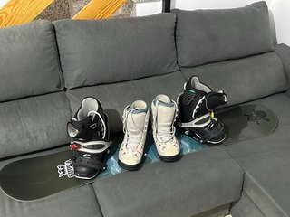 Tabla Snowboard con Fijaciones