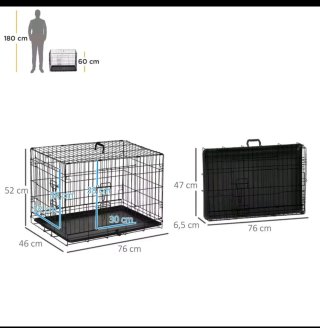 Jaula para perros negra