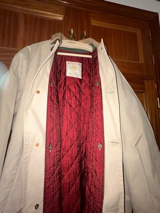 Anrigo Beige Trench Coat talla 52 Massimo Dutti