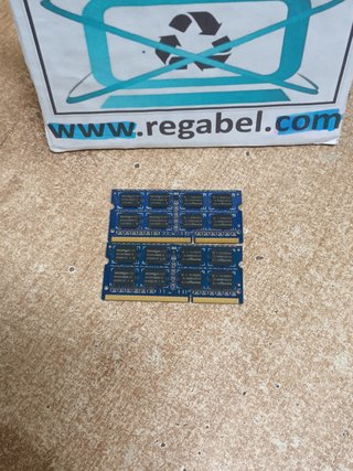 2 memorias ram ddr3, 4gb sodimm, 1333 mhz, NANYA