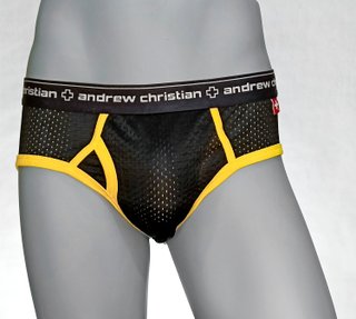 Calzoncillo Andrew Christian Negro y Amarillo