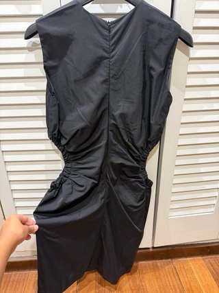Vestido KLING negro drapeado Talla M