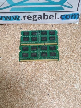 2 memorias ram ddr3, 4gb sodimm, 1333 mhz