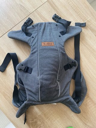 Mochila porta bebé Jané gris