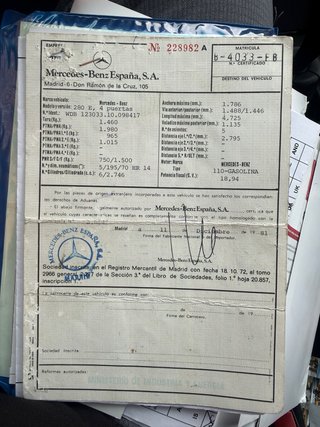 Mercedes-Benz W123 280E 1982
