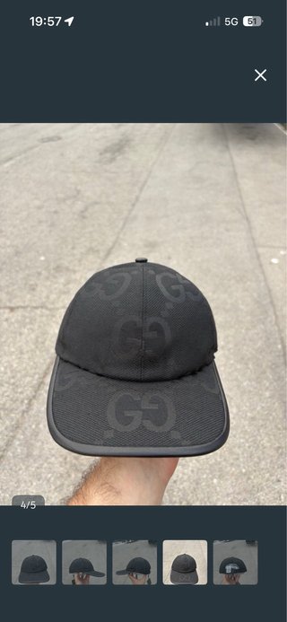 Gorra Negra Hombre
