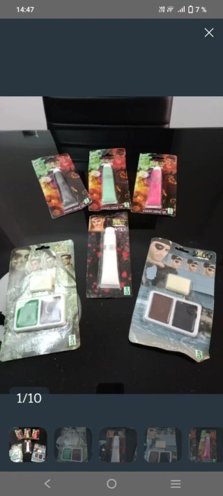 Maquillaje Halloween Tubos y Kits