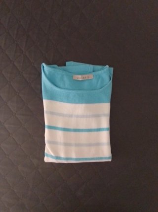 Jersey fino rayas azul y blanco