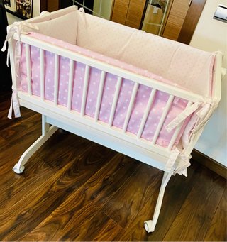 Mini Cuna Colecho Madera Blanca 45x90cm