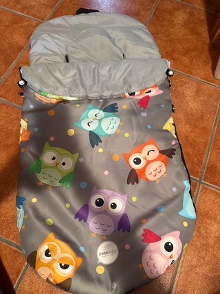 Saco para silla de paseo con búhos