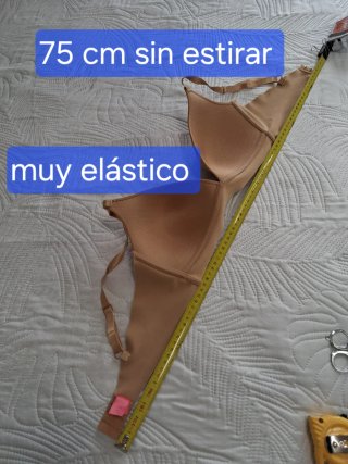Sujetador beige sin aros